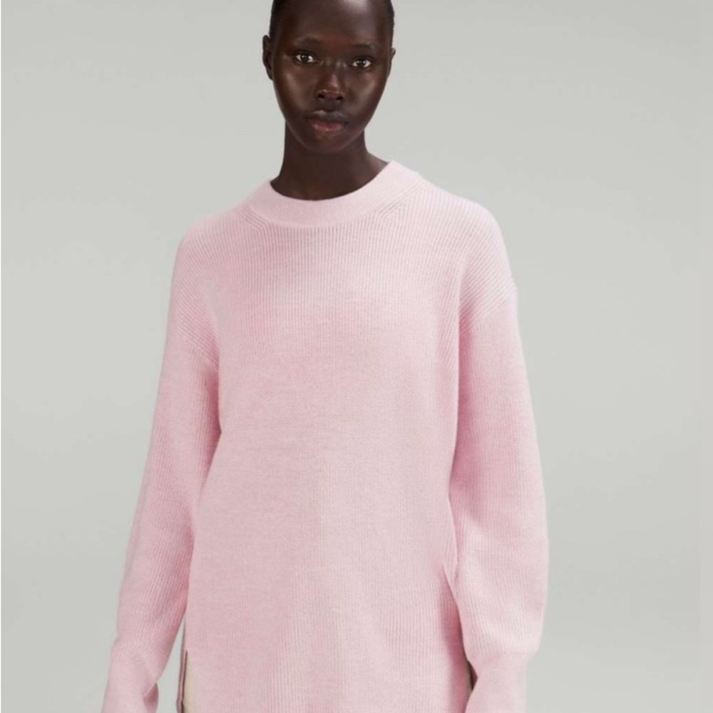 Merino Pink Crew Neck Sweater lululemon